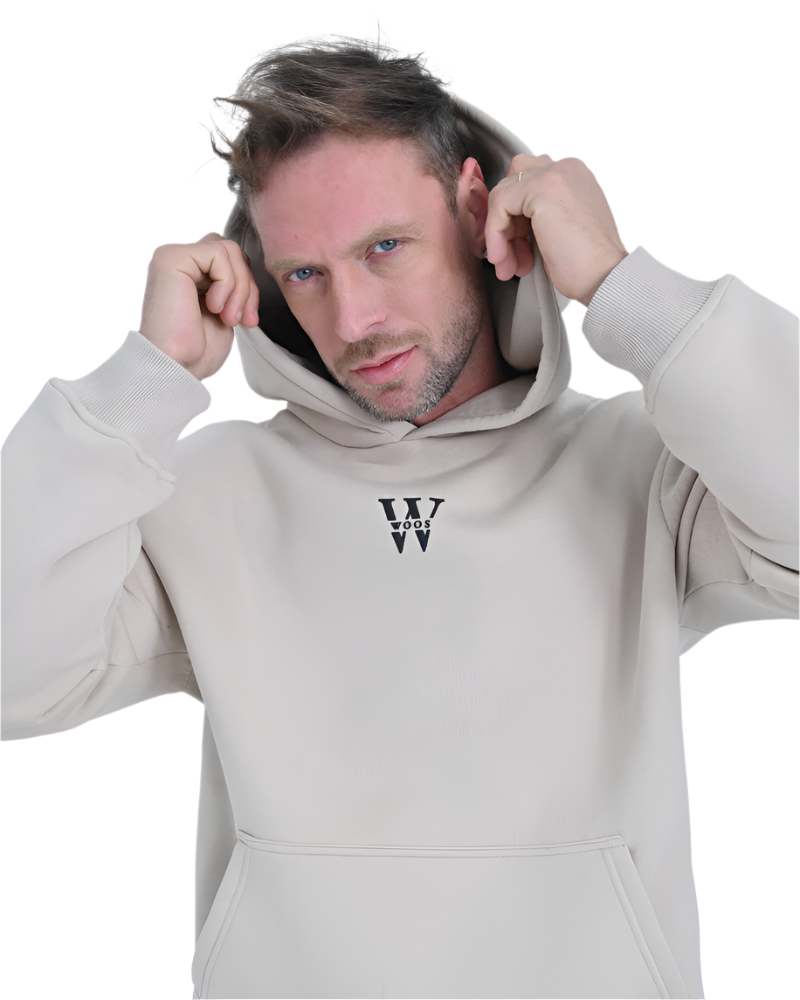 MOURNE HOODIE MEN CREAM