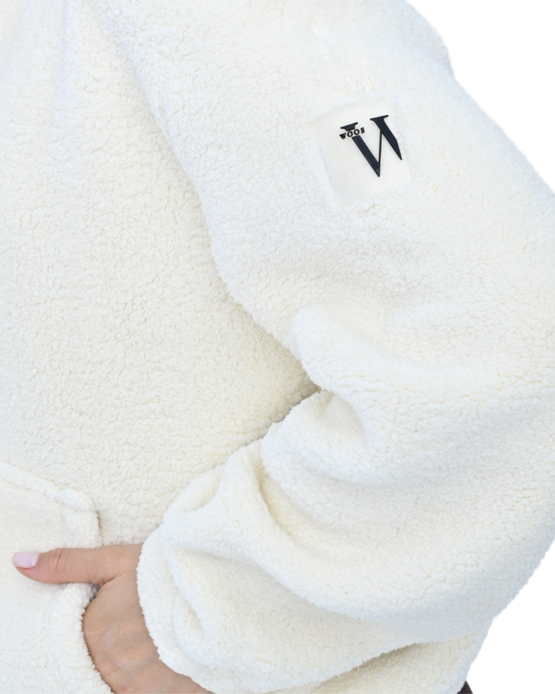 CLOUD SHERPA HOODIE WOMEN OFF WHITE