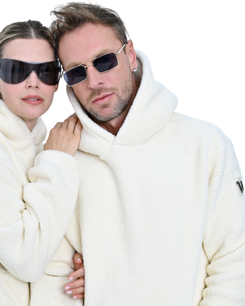 CLOUD SHERPA HOODIE MEN OFF WHITE