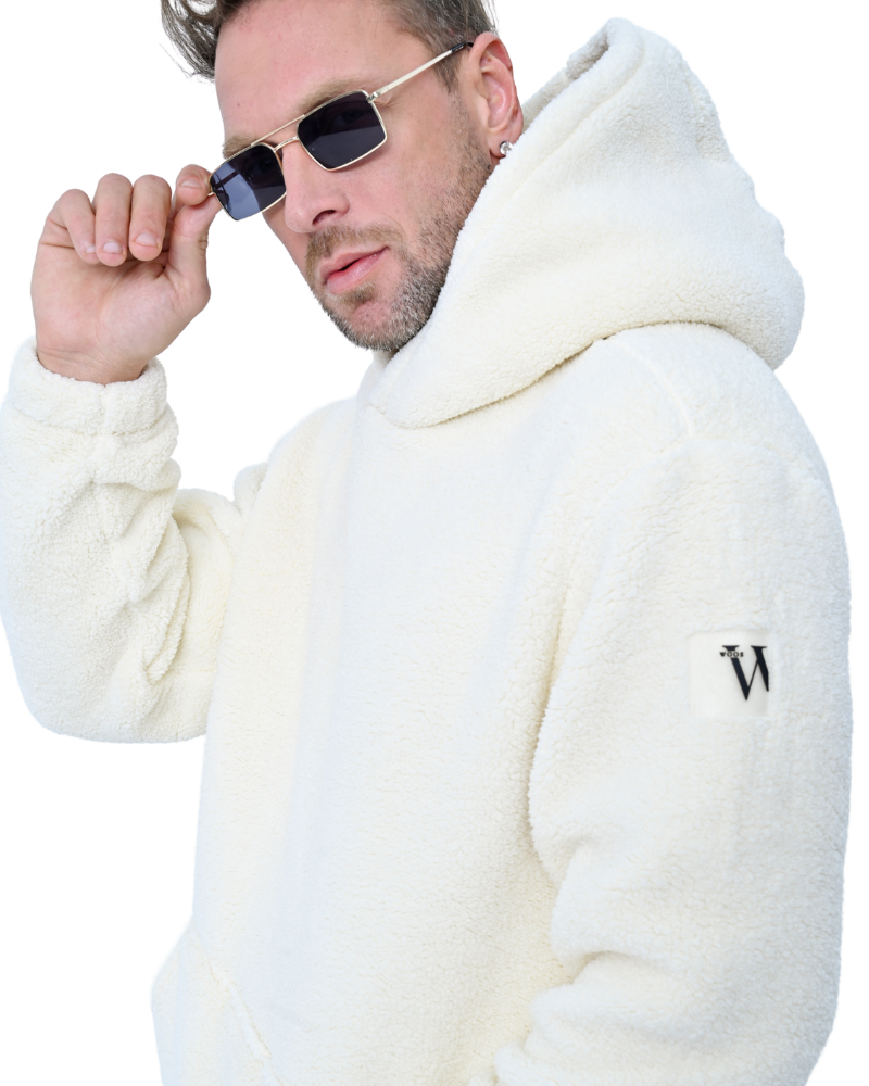 CLOUD SHERPA HOODIE MEN OFF WHITE