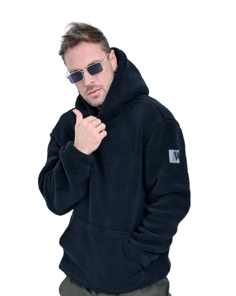 CLOUD SHERPA HOODIE WOMEN BLACK